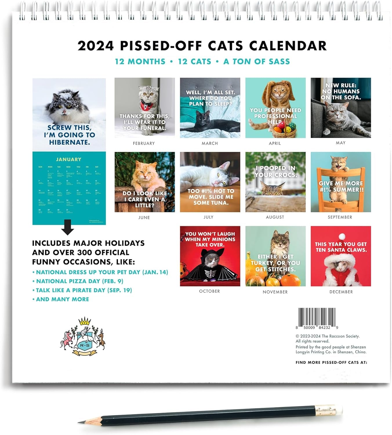 2024 Pissed-Off Cats Calendar – ricife