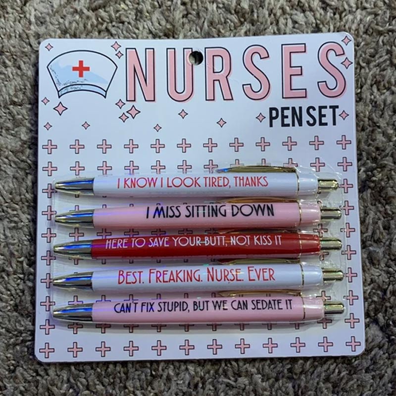 💖Funny Nurses Pens Set(set of 5)